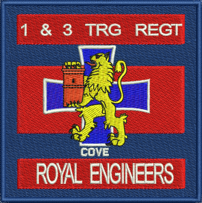 1 & 3 Trg Regt Embroidered Badge
