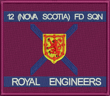 12 Fd Sqn Embroidered Badge