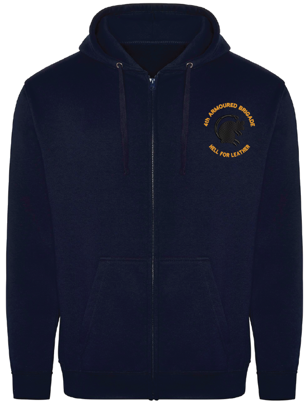 4th Armoured Brigade Zipped Hoodie