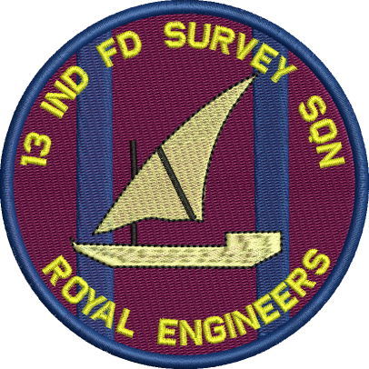 13 Ind Fd Survey Sqn Embroidered Badge