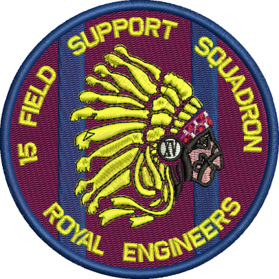 15 Fd Sp Sqn Embroidered Badge