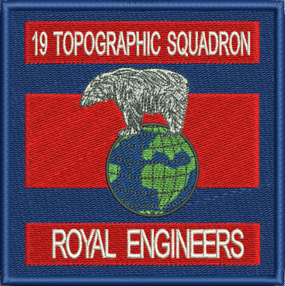 19 Topographic Sqn Embroidered Badge