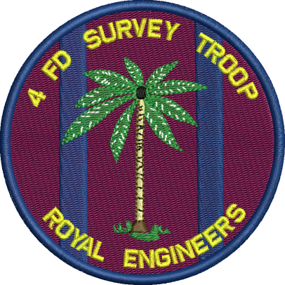 4 Fd Survey Troop Embroidered Badge