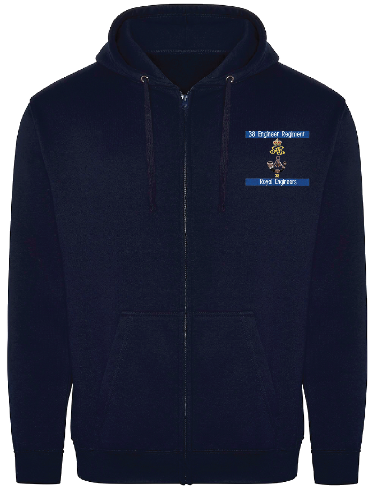 38 Engr Regt Zipped Hoodie