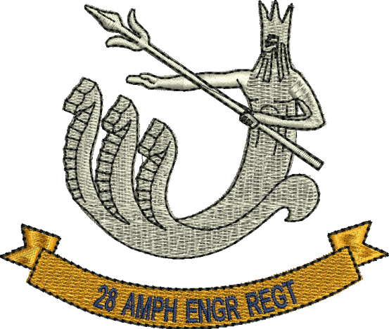 28 Amph Engr Regt Embroidered Polo Shirt
