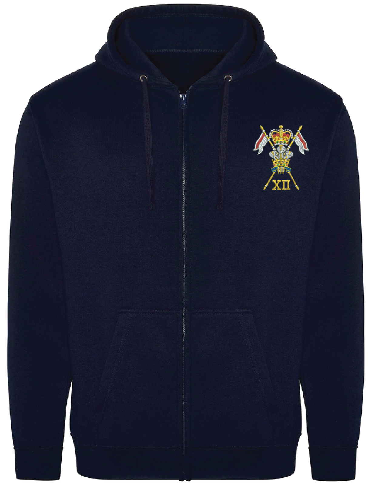 12th Royal Lancers Zipped Hoodie
