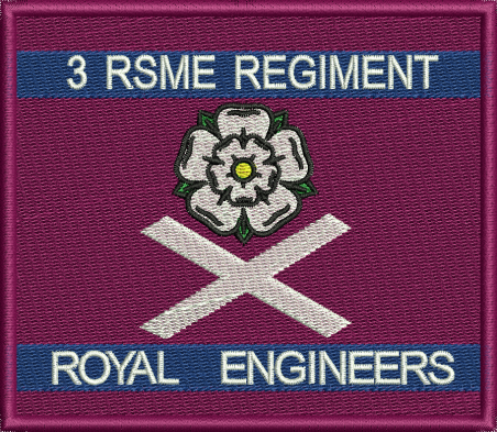 3 RSME Regt Embroidered Badge