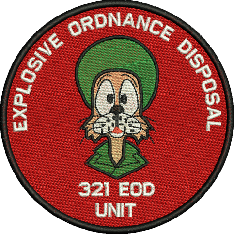 321 EOD Unit Embroidered Badge