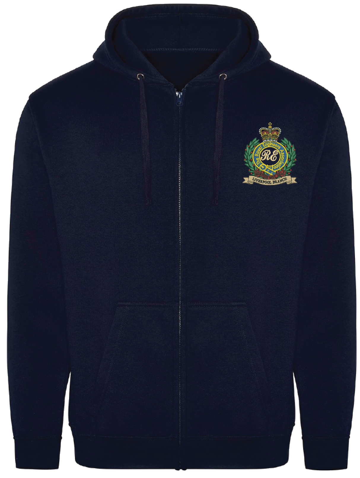 RE Liverpool Branch Zipped Hoodie