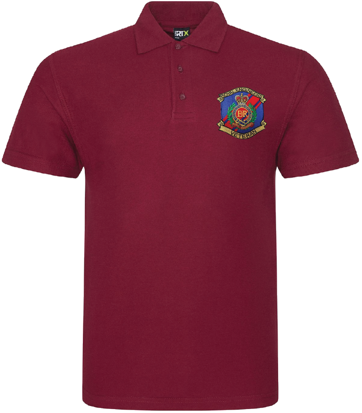RE Veteran Embroidered Badge Polo Shirt