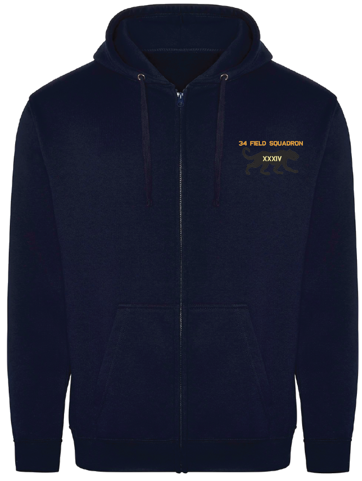 34 Field Sqn Zipped Hoodie