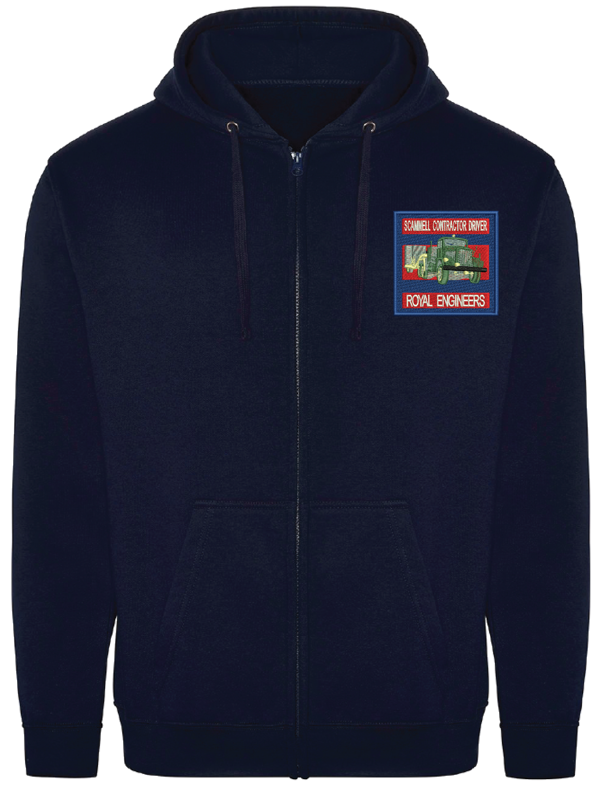 Scammell Contractor Driver Badge Zipped Hoodie