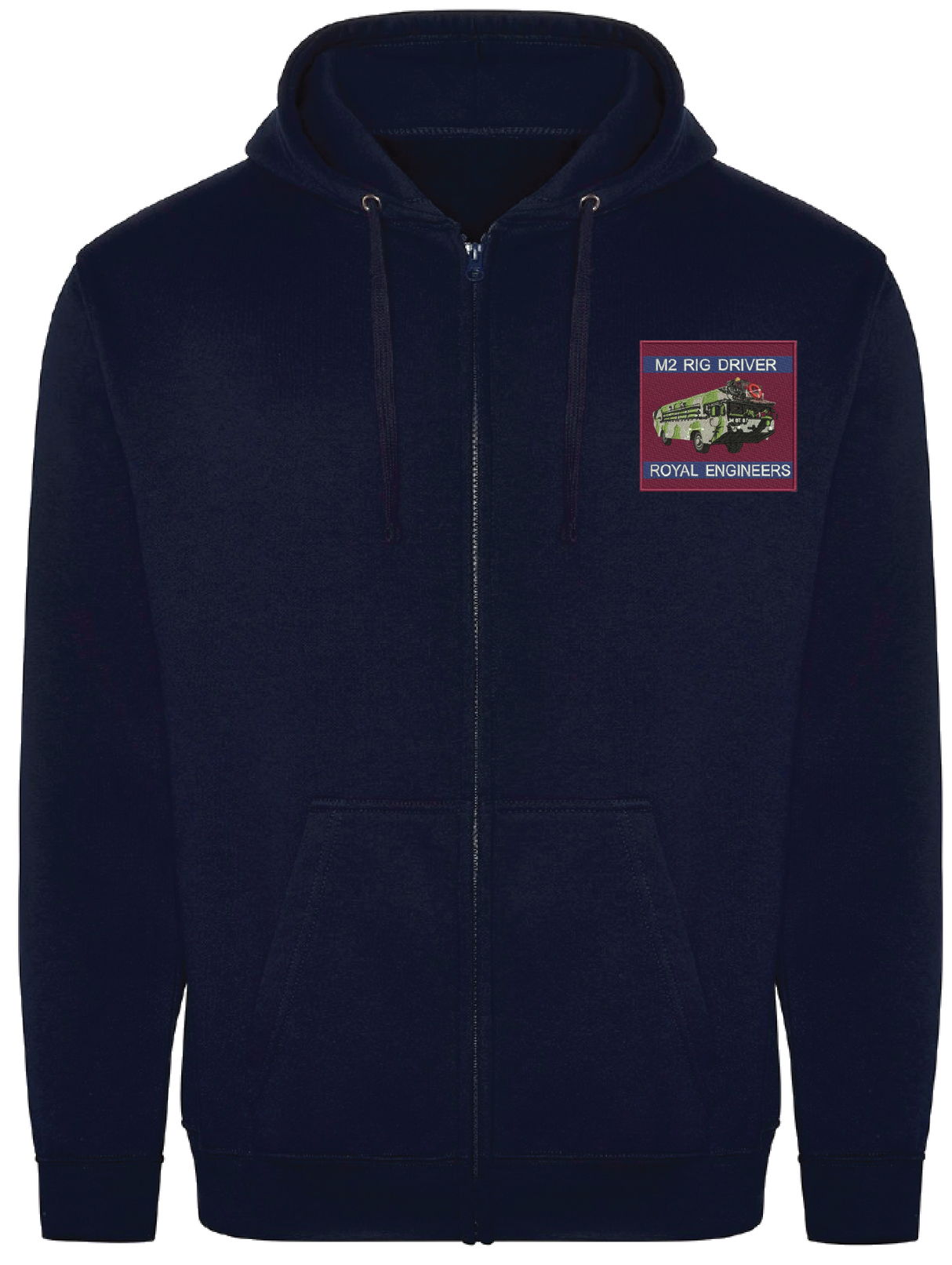 M2 Rig Driver Zipped Hoodie