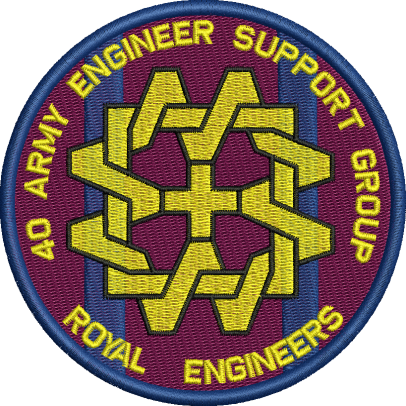 40 Army Engr Sp Group Embroidered Badge