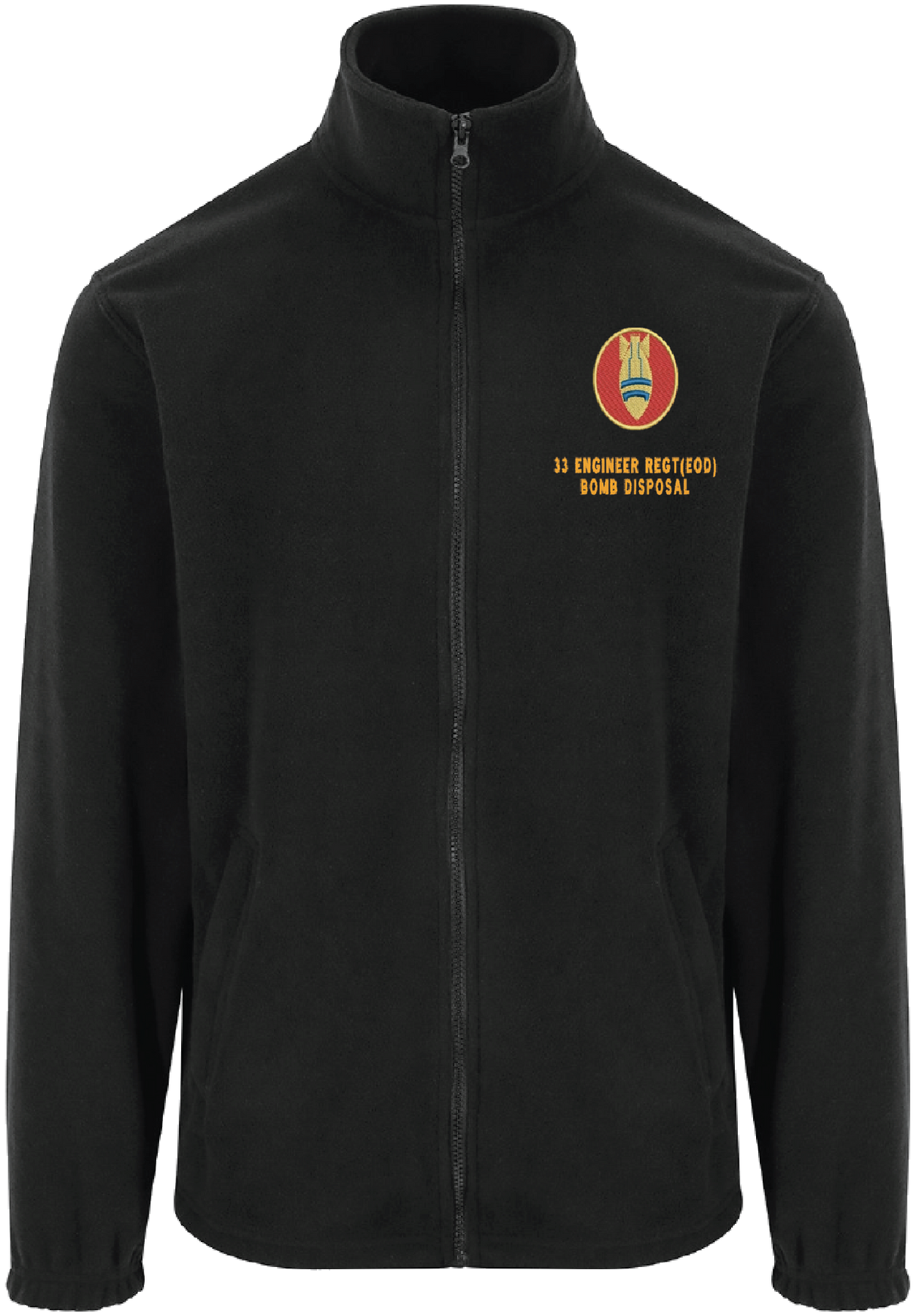 33 Engr Regt Zipped Fleece