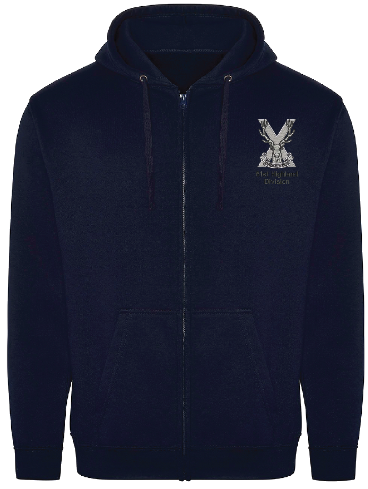 51st Highland Division Zipped Hoodie