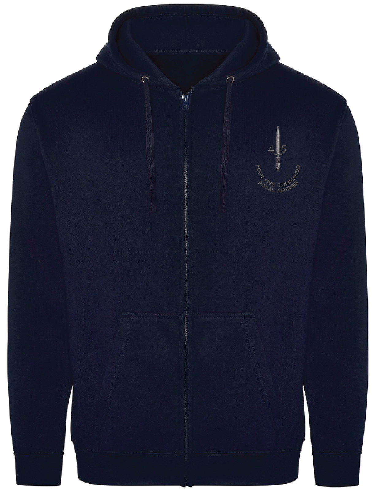 45 Commando Zipped Hoodie