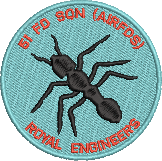 51 Fd Sqn Airfields Embroidered Badge
