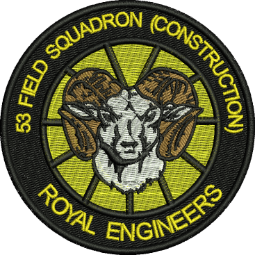 53 Fd Sqn Construction Embroidered Badge
