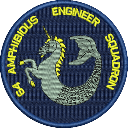 64 Amph Engr Sqn Circular Embroidered Badge