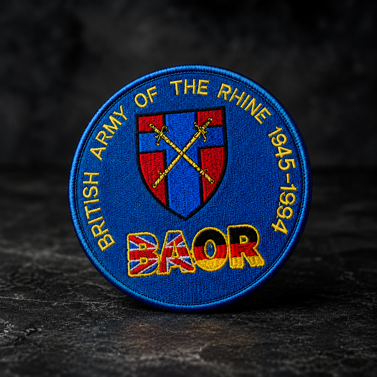 British Army of the Rhine BAOR – Veteran Embroidered Badge