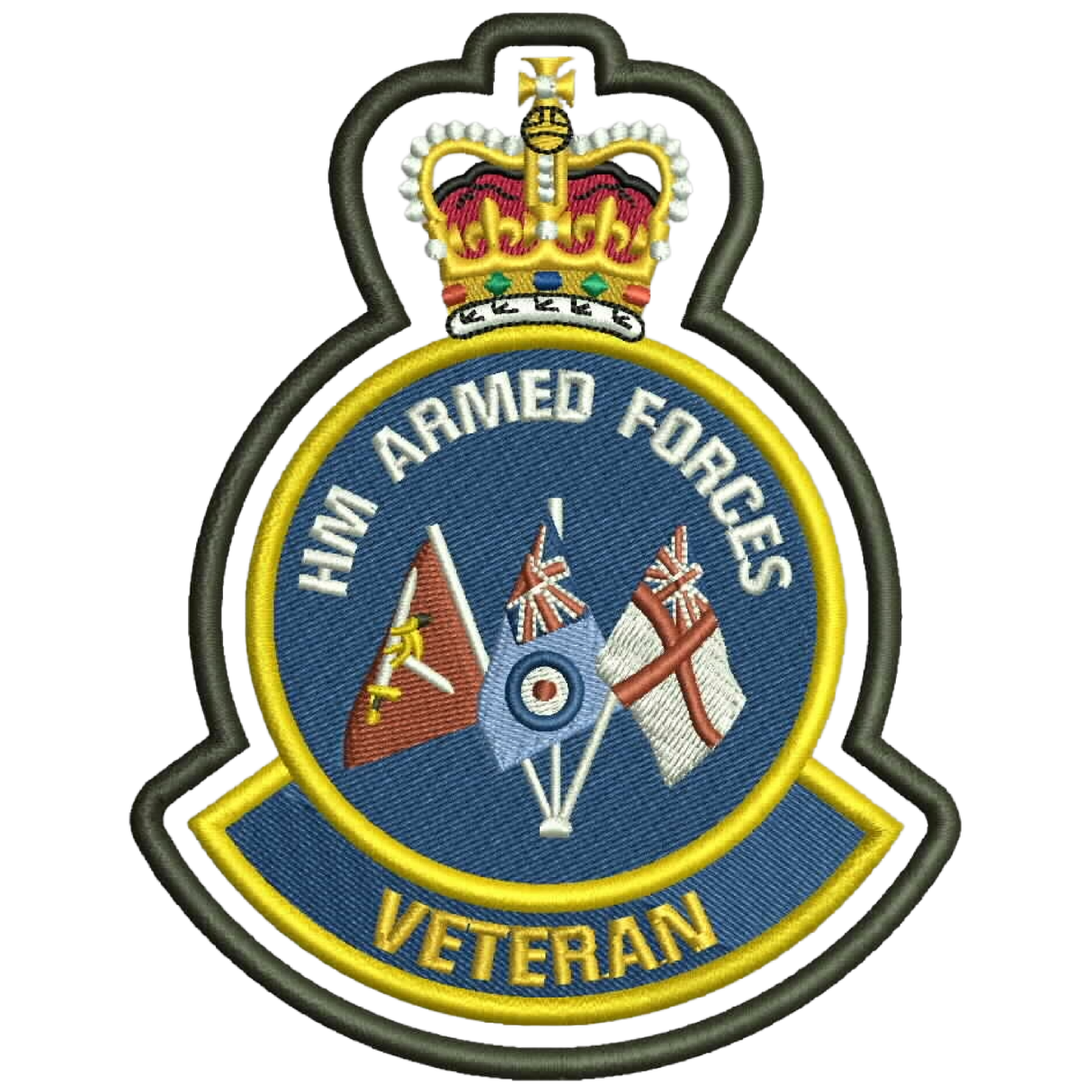 HM Armed Forced Try Flag Badge