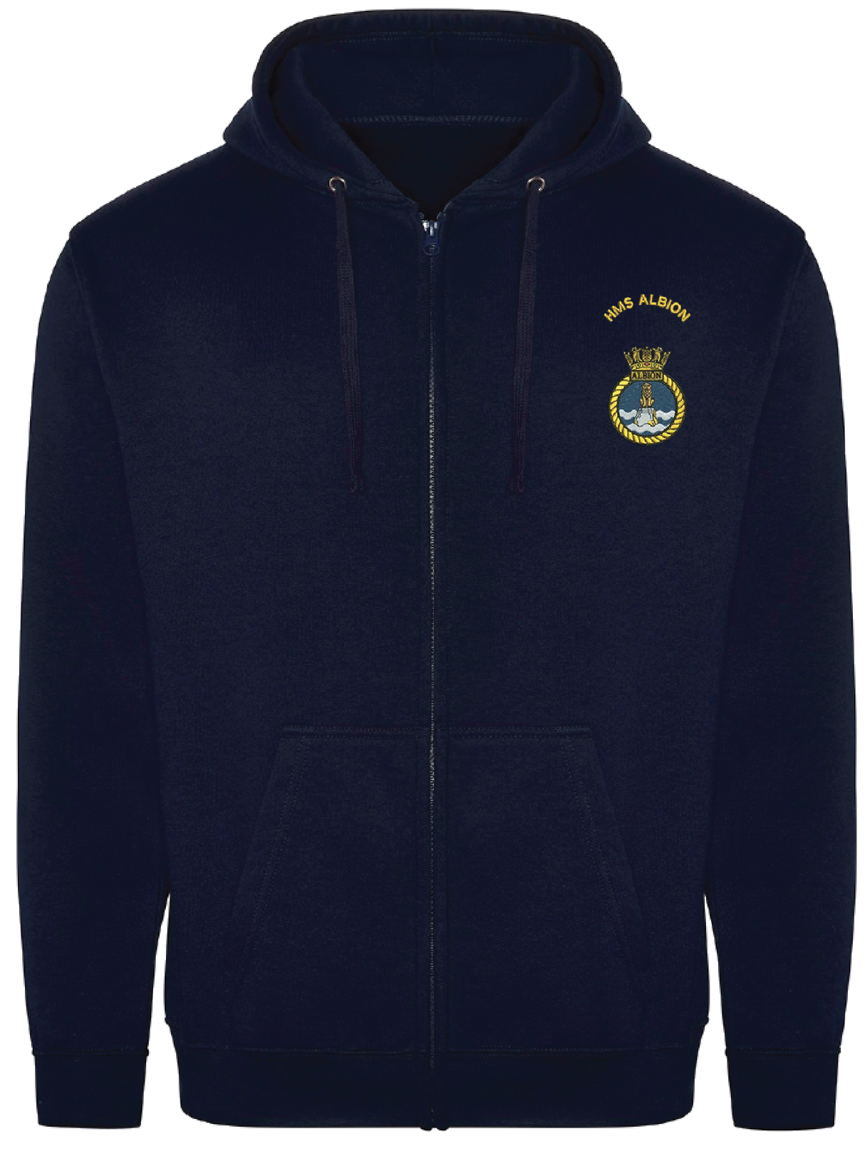 HMS Albion Zipped Hoodie