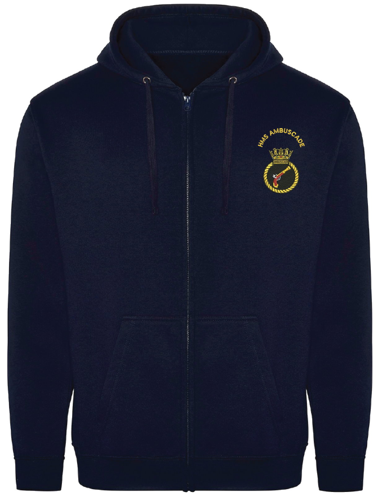 HMS Ambuscade Zipped Hoodie