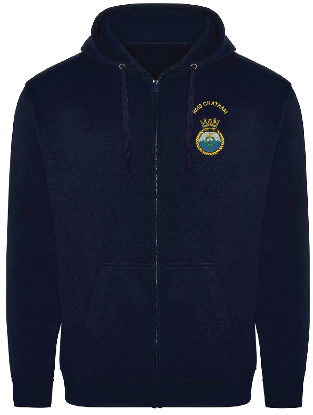 HMS Chatham Zipped Hoodie