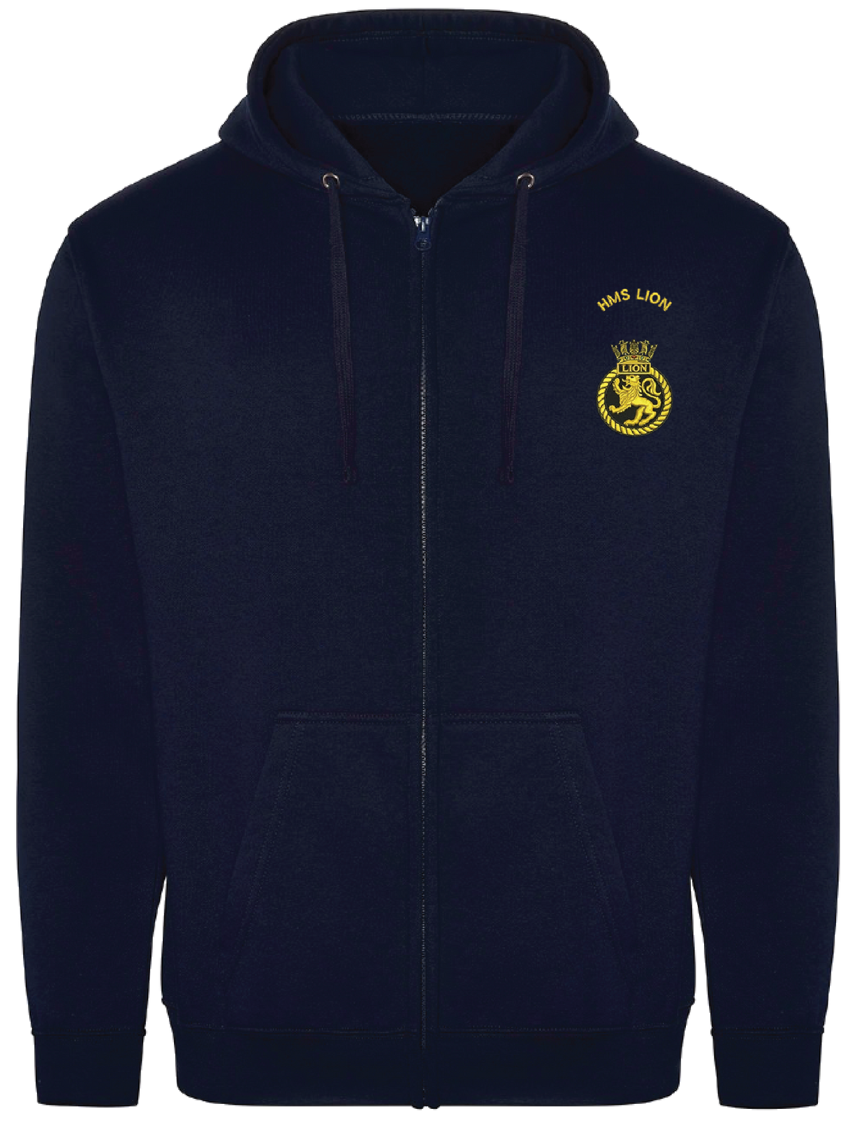 HMS Lion Zipped Hoodie