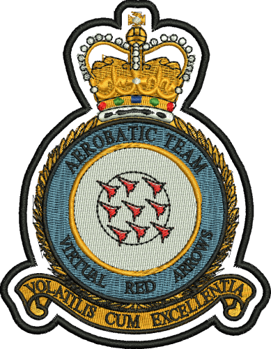 Royal Air Force Red Arrows Embroidered Badge