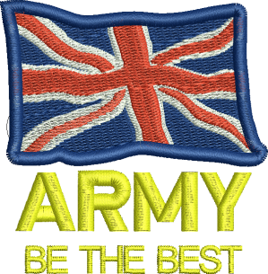 Army Be the Best Embroidered Polo Shirt