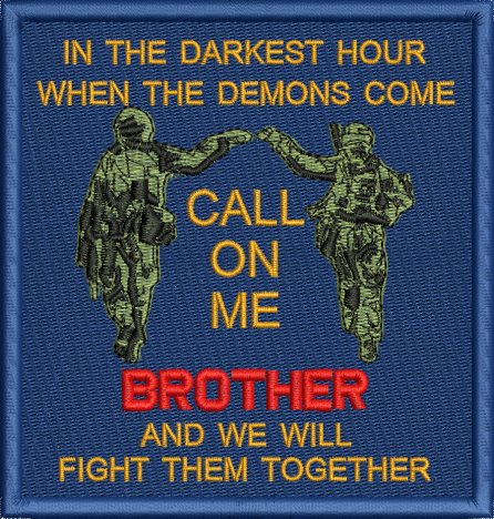 Call on Me Brother Badge