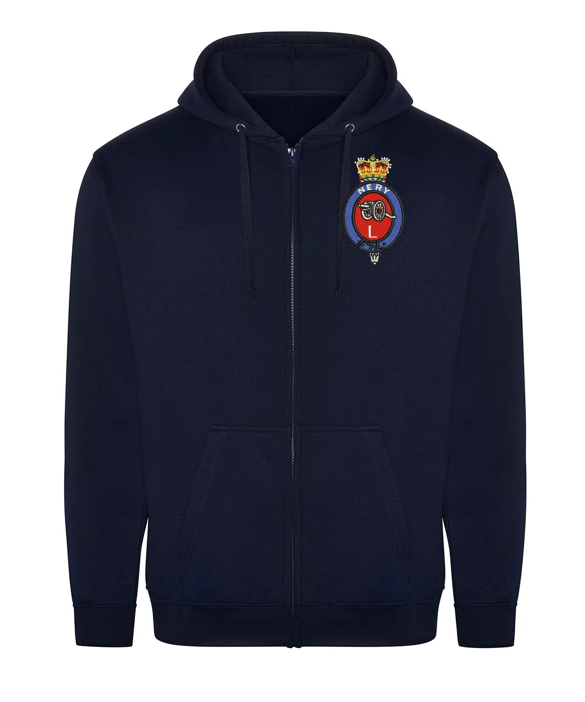 L (Nery) Battery Royal Horse Artillery Zipped Hoodie