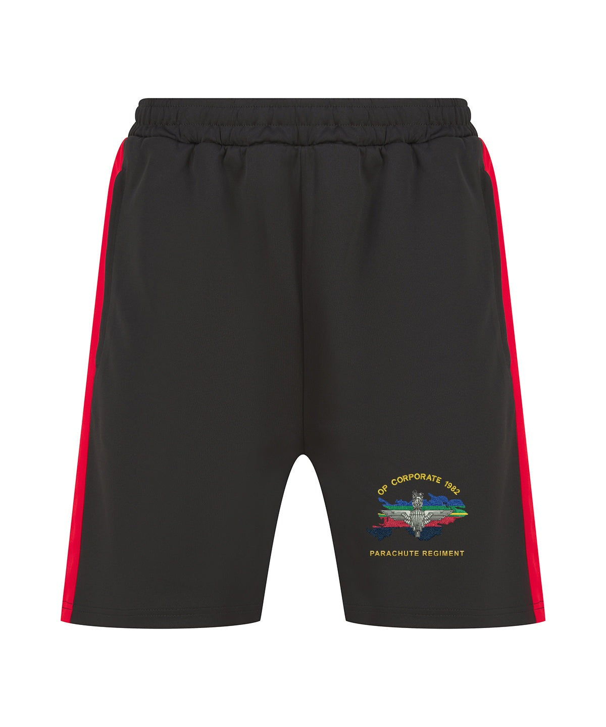 Op Corporate Parachute Regiment Shorts black and red