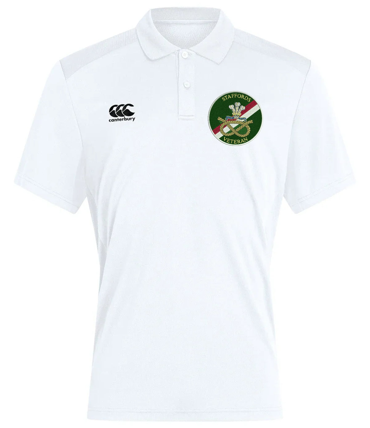 Staffords Veteran Canterbury Club Dry Polo White