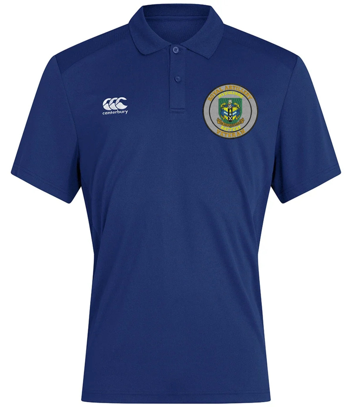 Royal Artillery Veteran Canterbury Club Dry Polo Royal Blue