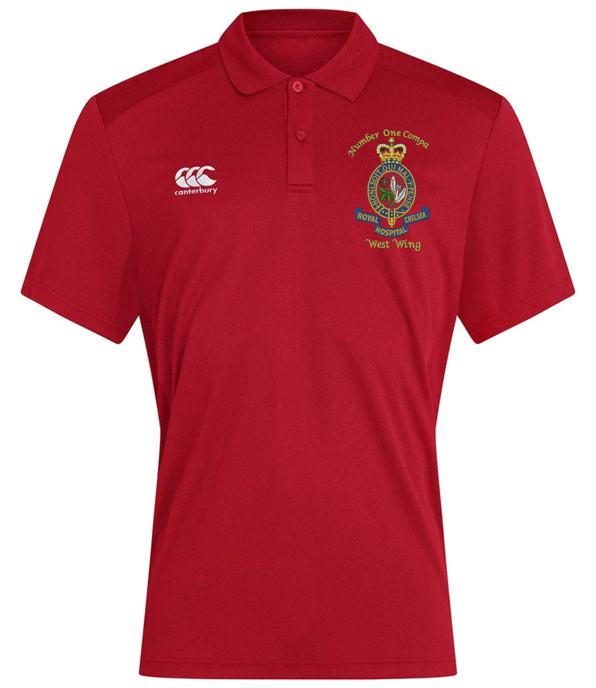 Royal Hospital Chelsea Canterbury Club Dry Polo Flag Red