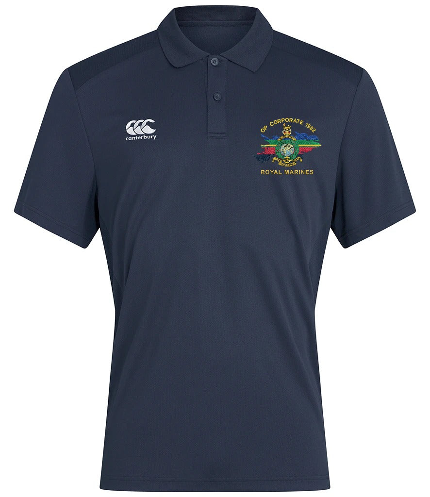 Op Corporate Royal Marines Canterbury polo in Navy