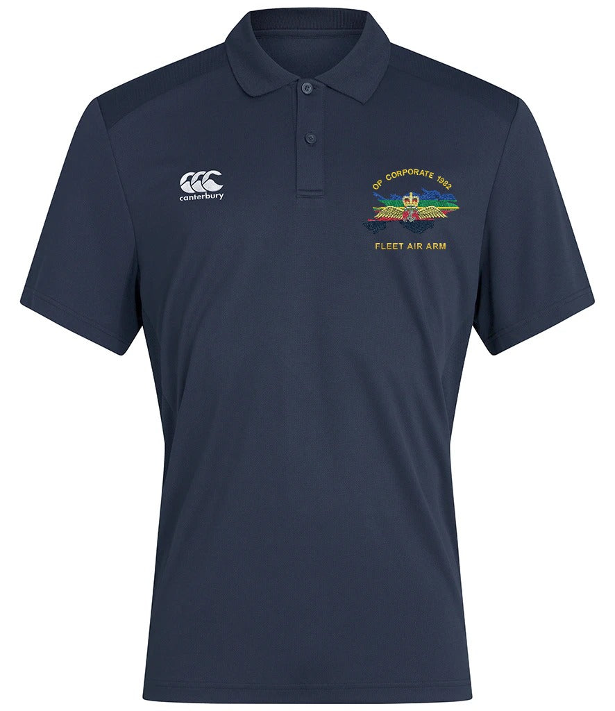 Op Corporate Fleet Air Arm Canterbury polo in Navy