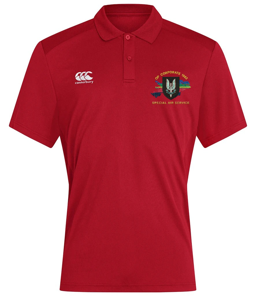 Op Corporate Special Air Service Canterbury polo in Flag Red