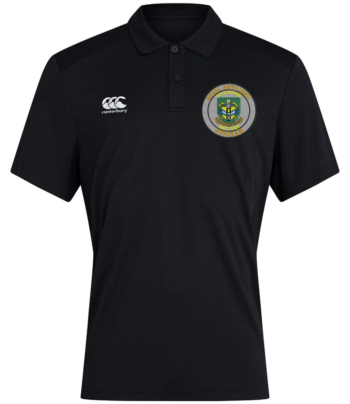Royal Artillery Veteran Canterbury Club Dry Polo Black