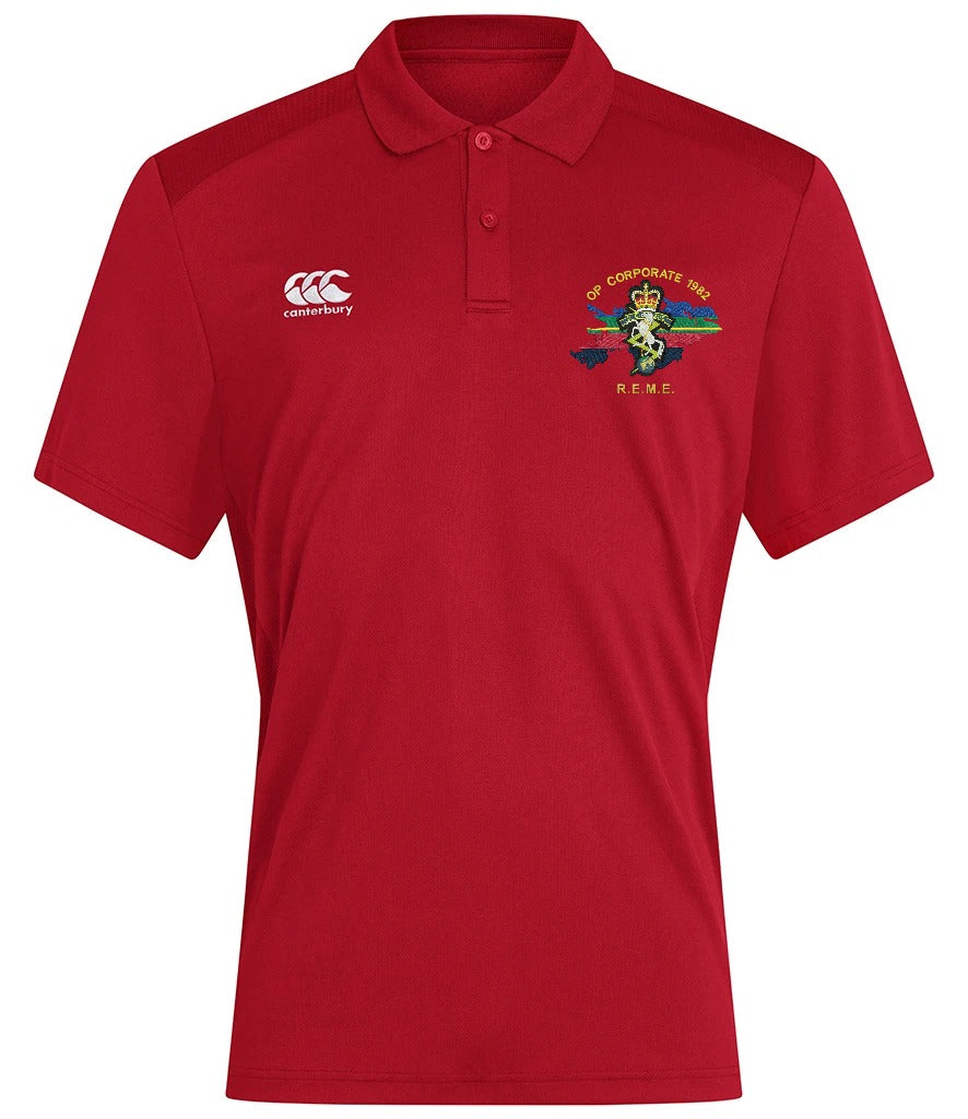 Op Corporate REME Canterbury polo in Flag Red