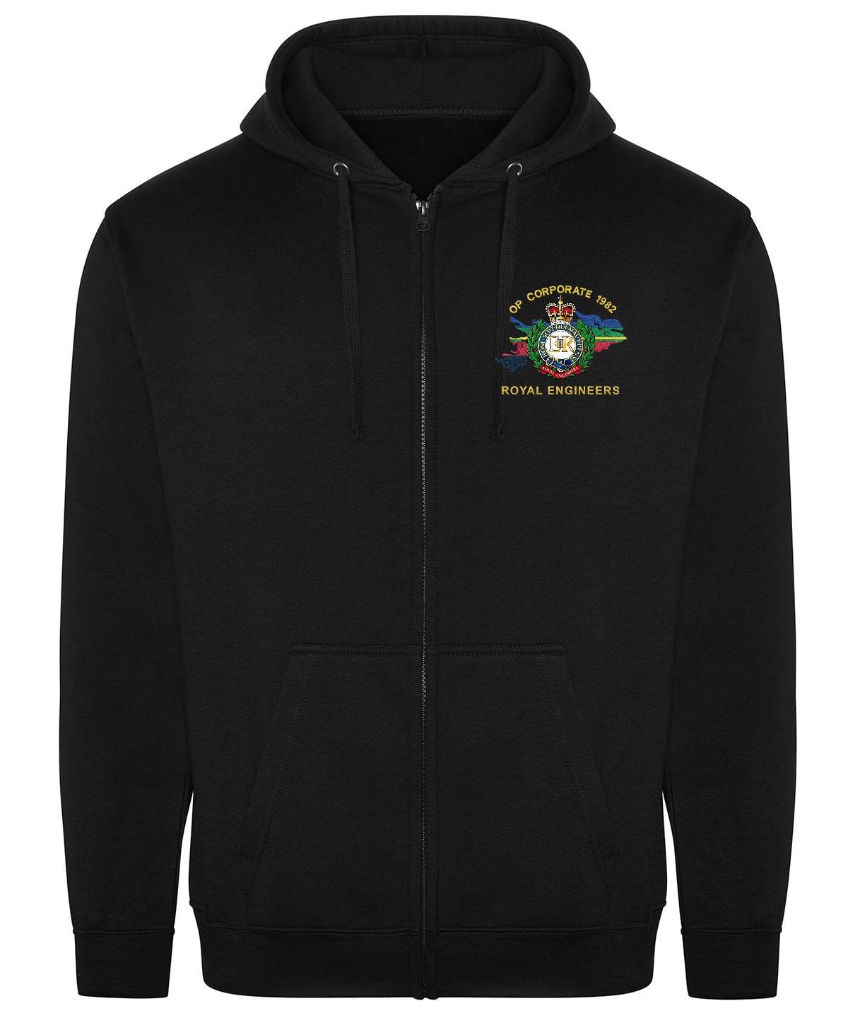 Op Corporate Royal Engineers Zipped Hoodie