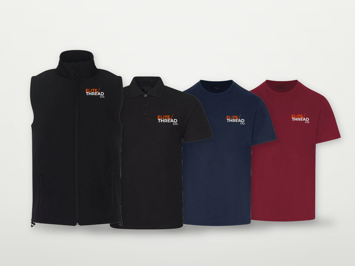 Premium bundle: body warmer, polo and two t-shirts with your logo