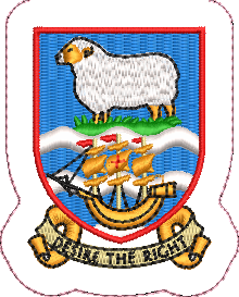 Falklands Map Badge
