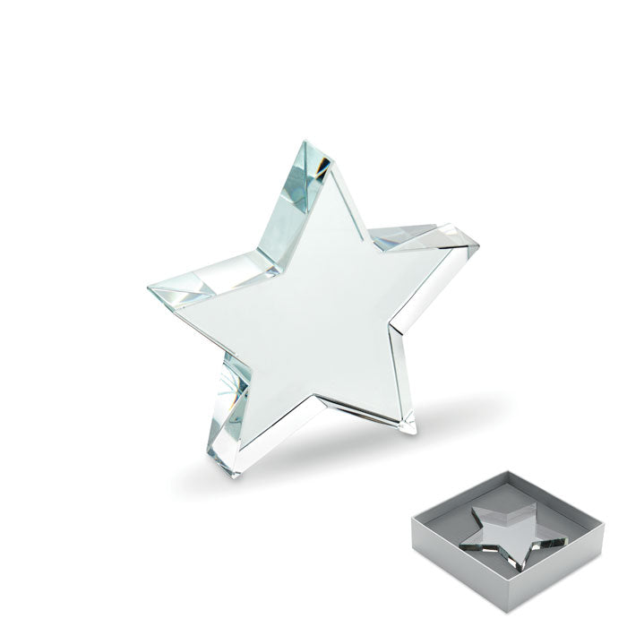 Engraved Glass Star Award