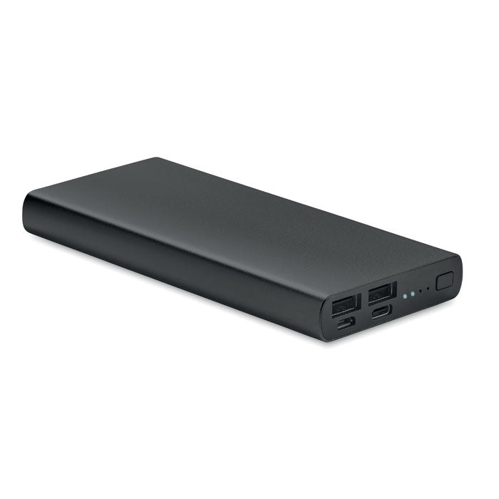 Engraved 10000mAh Fast Charge Power Bank, Black