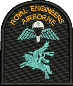 RE Airborne Embroidered Badge