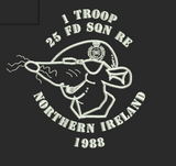 25 Fld Sqn 1 Troop Embroidered T-Shirt